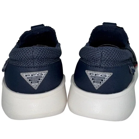 Columbia Mens Size 8 Nocturnal Blue Boatside Breathe PFG Boat Slip On Shoes New